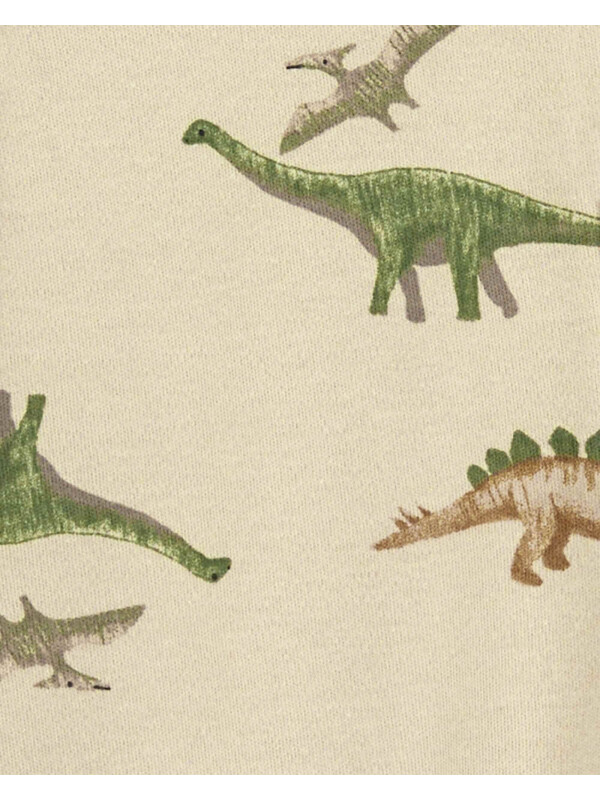Pijama crem cu dinozauri