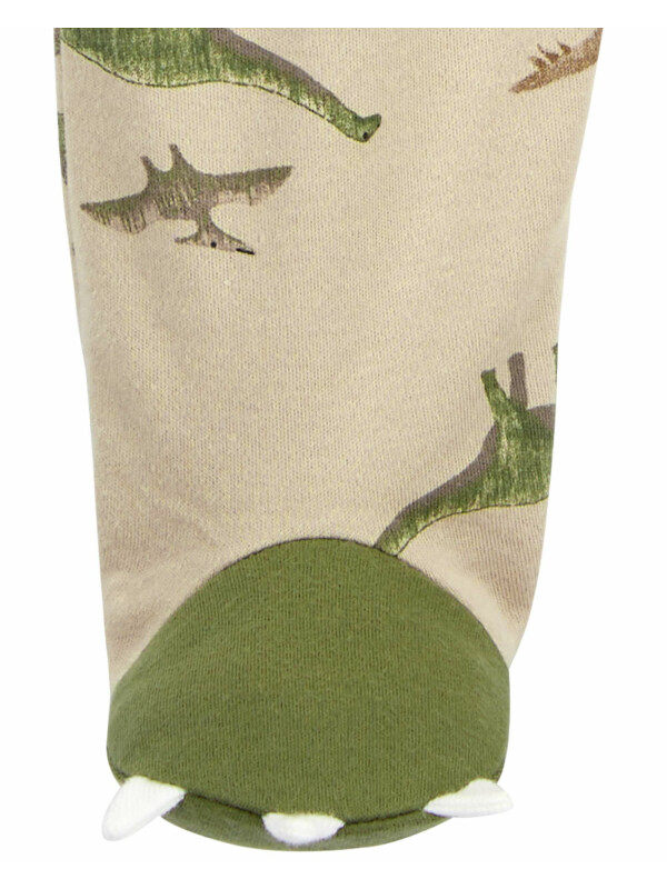 Pijama crem cu dinozauri