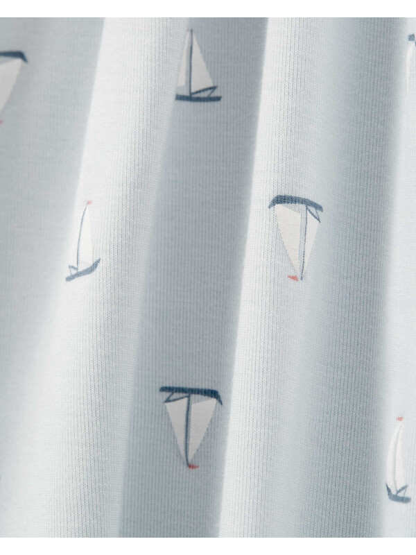 Pijama bleu cu barci