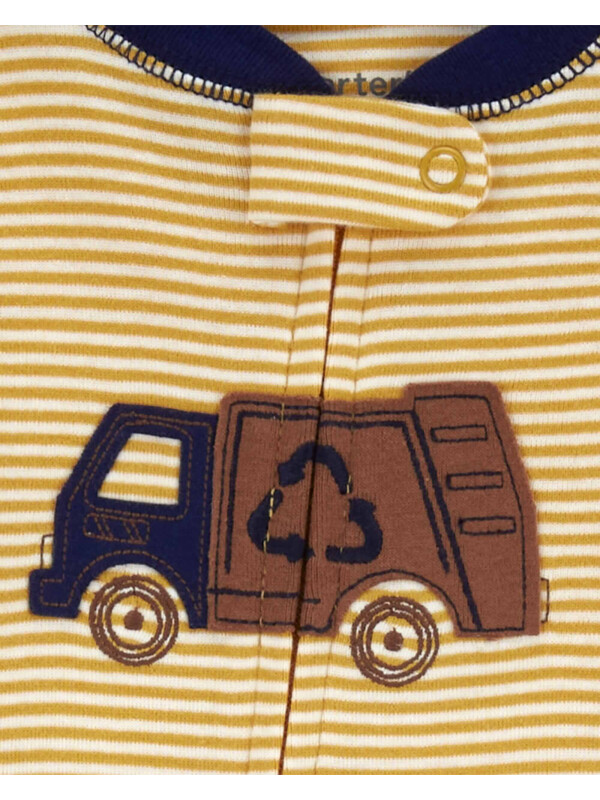 Pijama cu dungi si camion