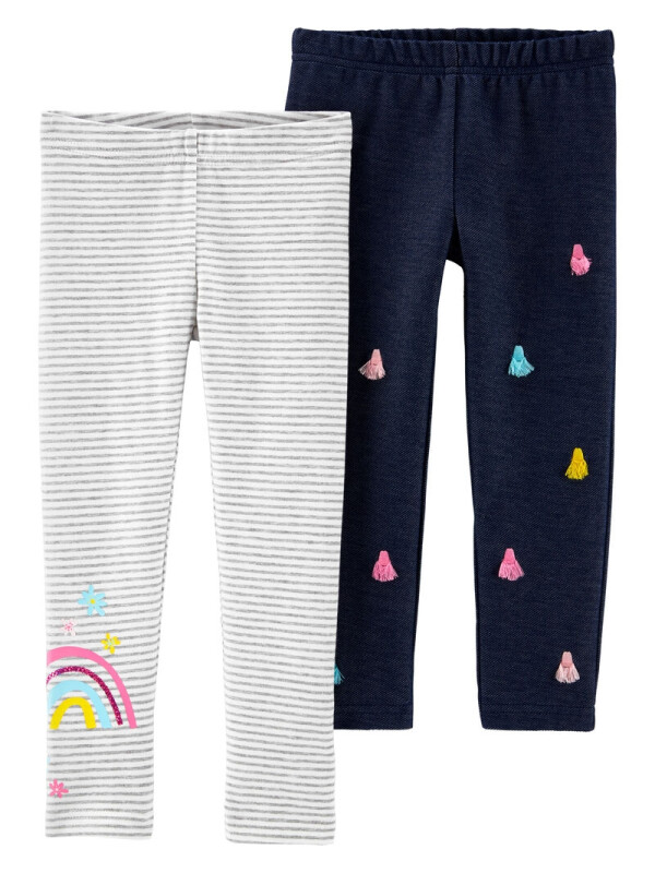 Carter’s Set 2 pantaloni Curcubeu si denim