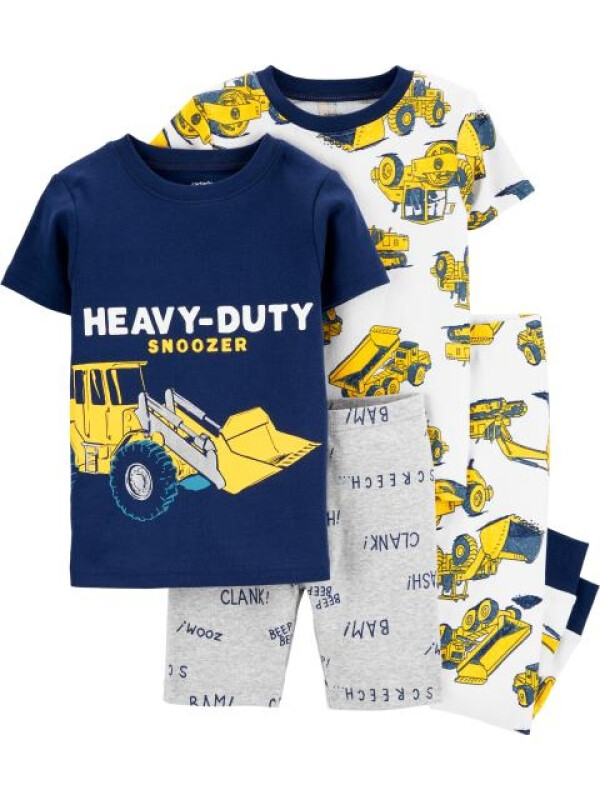 Carter's Set 2 pijamale Buldozer