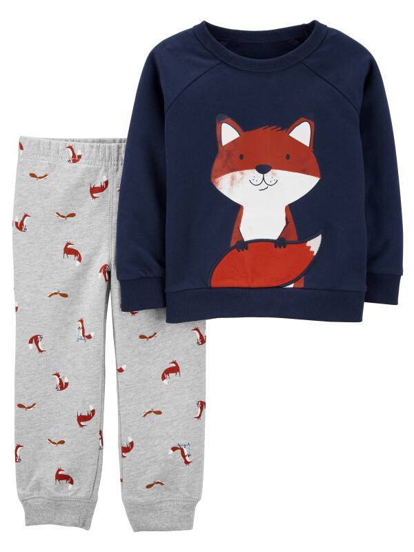 Carter's Set 2 piese pantaloni si bluza Vulpe