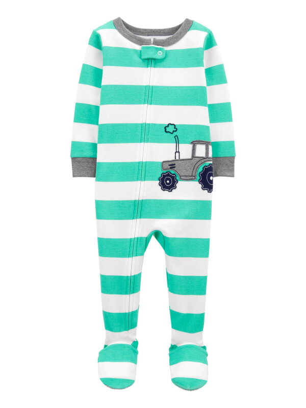 Carter's Pijama cu dungi Tractor