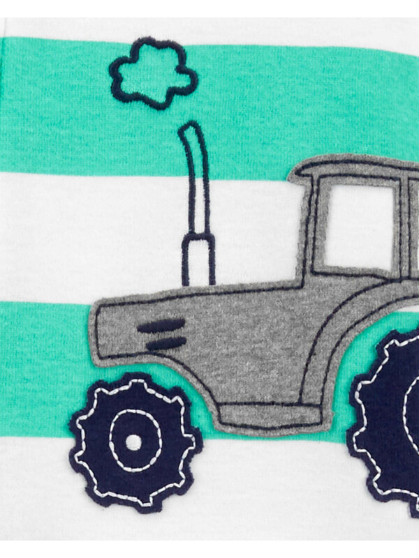 Carter's Pijama cu dungi Tractor