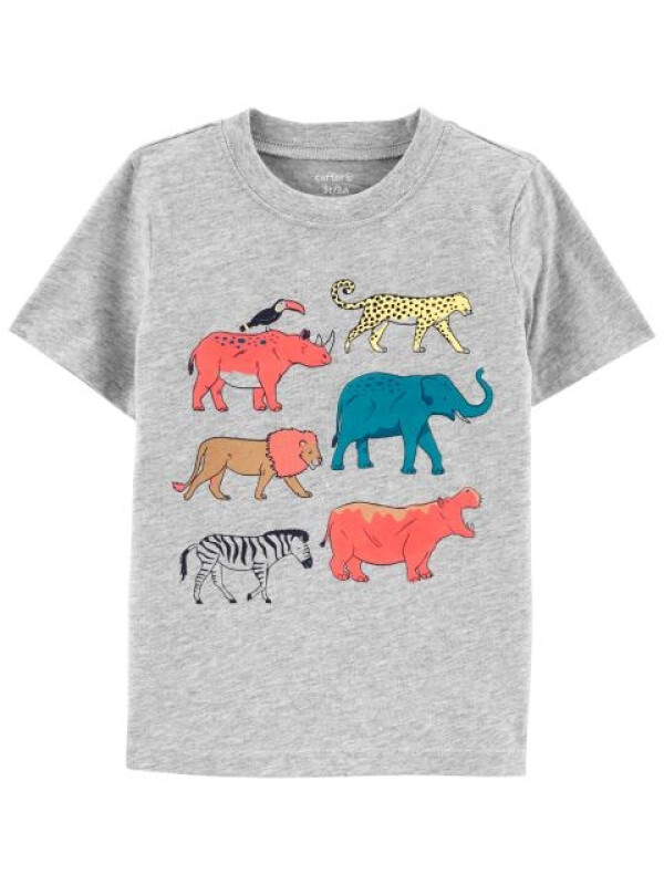 Carter's Tricou gri Animale