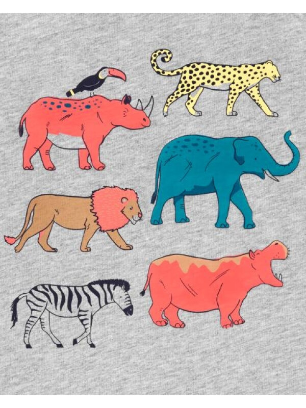 Carter's Tricou gri Animale