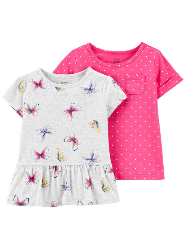 Carter's Set 2 tricouri Fluturi