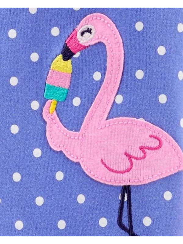 Carter's Pijama cu fermoar Flamingo