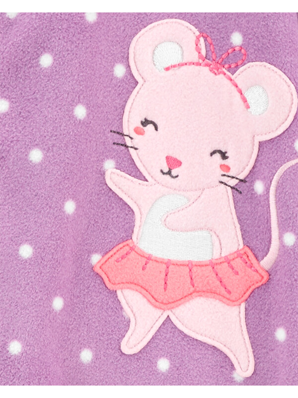 Pijama mov cu buline si soricel