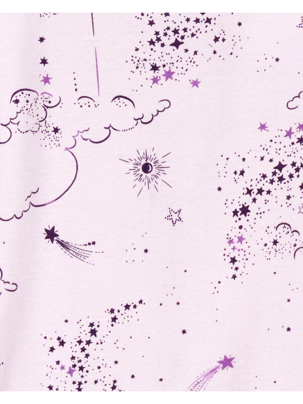 Set 2 piese pijamale mov astral