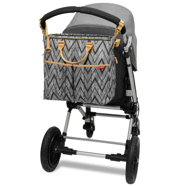 Skip Hop Geanta de scutece Duo Zig Zag Zebra