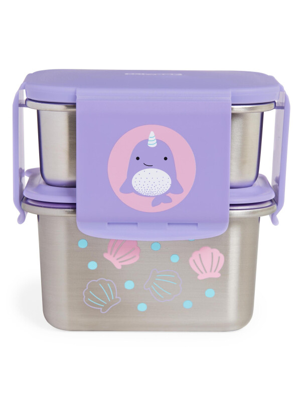 Skip Hop Kit pentru pranz din otel inoxidabil Zoo - Balena