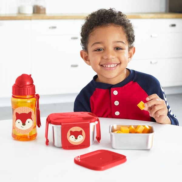 Skip Hop Kit pentru pranz din otel inoxidabil Zoo - Vulpe
