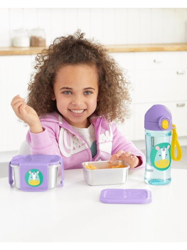 Skip Hop Kit pentru pranz din otel inoxidabil Zoo - Unicorn