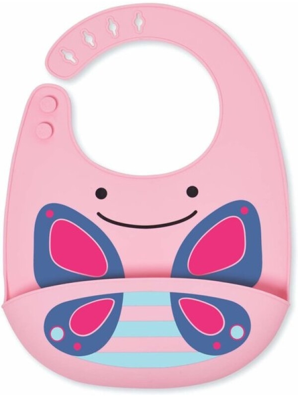 Skip Hop Bavetica de silicon Fold & Go Zoo - Fluture