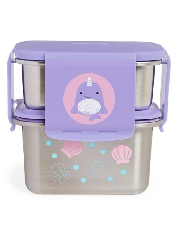 Skip Hop Kit pentru pranz din otel inoxidabil Zoo - Balena