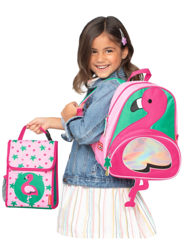 Skip Hop Saculet pentru pranz Zoo - Flamingo