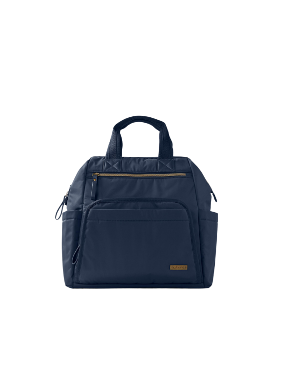 Skip Hop - Geanta pentru scutece tip rucsac, cu deschidere larga - Midnight Navy 