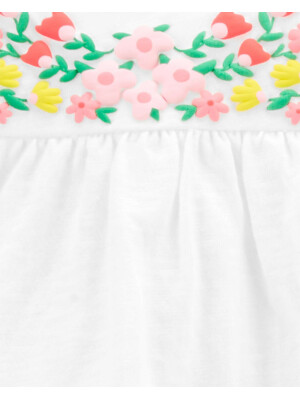 Carter’s Set 3 piese tricou, body si pantaloni scurti Flori