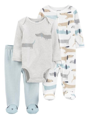 Carter's Set 3 piese pantaloni body si pijama Catei 