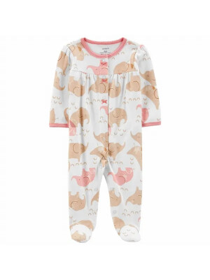 Pijama pastel cu elefantei