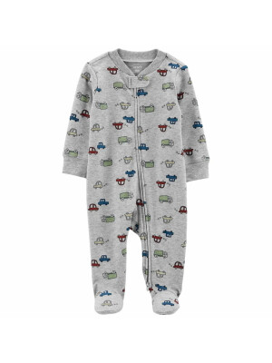 Pijama gri cu autovehicule