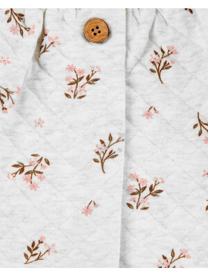 Carter's Set 3 piese cardigan body si pantaloni Flori