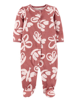 Pijama roz cu flori