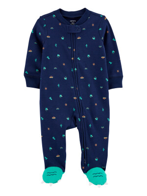 Pijama bleumarin cu dinozauri