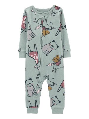 Pijama verde unicorni