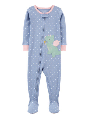 Pijama bleu cu dinozauri