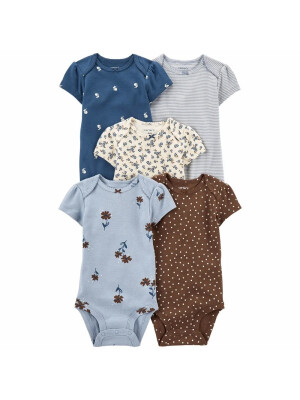 Set 5 piese body abastru maro
