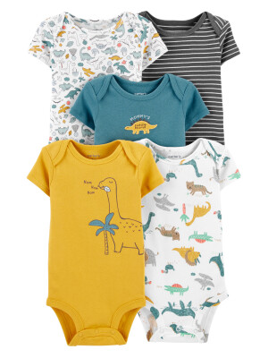 Carter's Set 5 body bebelus Dinozaur