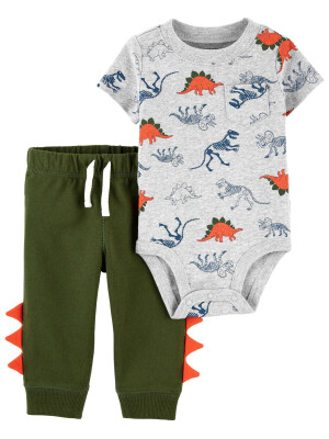 Carter’s Set 2 piese body si pantaloni Dinozaur