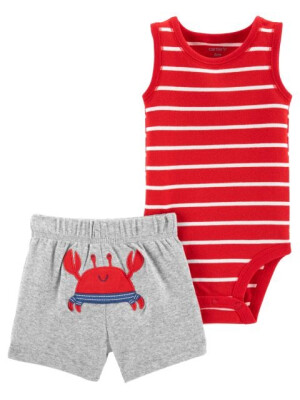 Carter's Set 2 piese body si pantaloni Crab