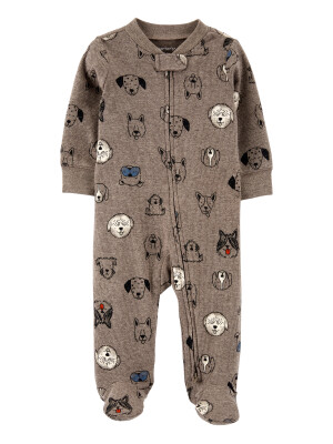 Pijama maro cu catelusi