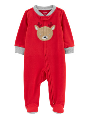 Pijama rosu ren Craciun