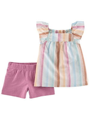 Set 2 piese tricou si pantaloni Flamingo