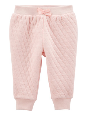 Pantaloni matlasati roz