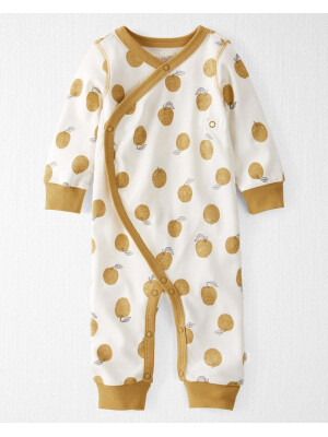 Pijama cu capse 100% bumbac organic Fructe