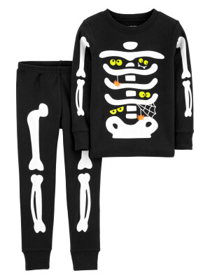 Carter's Set 2 piese Halloween schelet