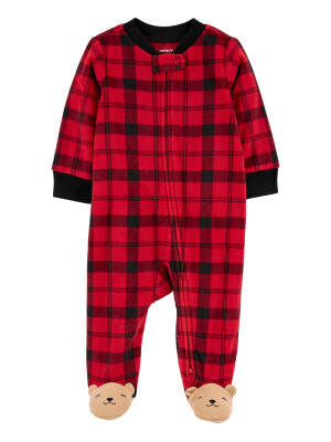 Pijama rosu carouri Craciun