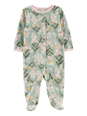 Carter's Pijama verde cu flori 