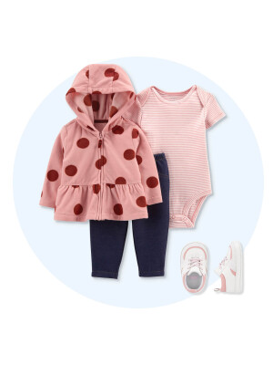 Carter's Set 3 piese hanorac pantaloni si body Buline