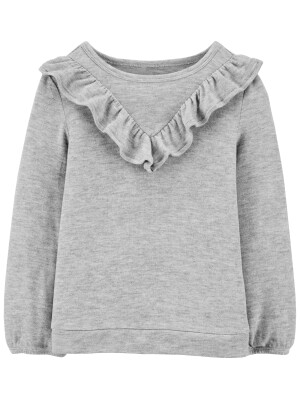 Bluza cu volanase gri