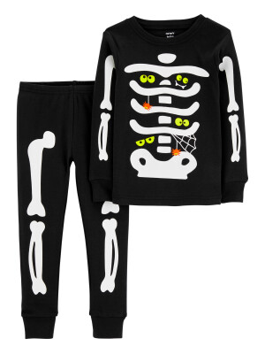 Carter's Set 2 piese Halloween schelet