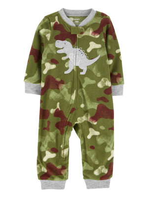 Pijama verde camuflaj dinozauri