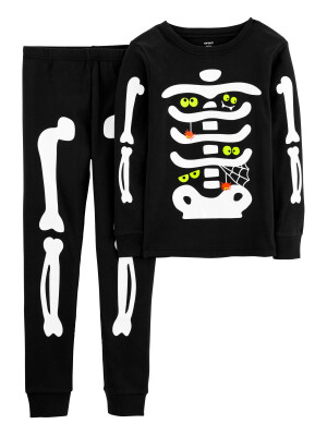 Carter's Set 2 piese Halloween schelet