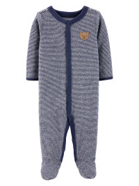 Carter's Pijama bebe cu dungi Ursulet